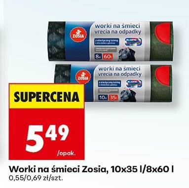Worki na śmieci 35 l różne rodzaje promocja w Biedronka