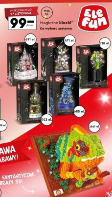 Magiczne klocki Ele Fun Fantasy Collection 685 el. promocja w Biedronka