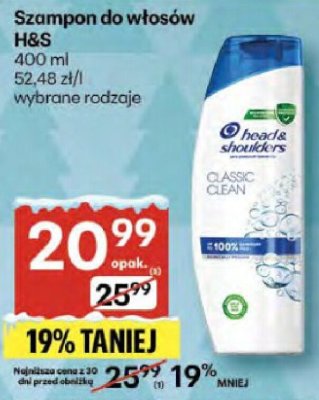 Szampon do włosów H&S promocja w Delikatesy Centrum