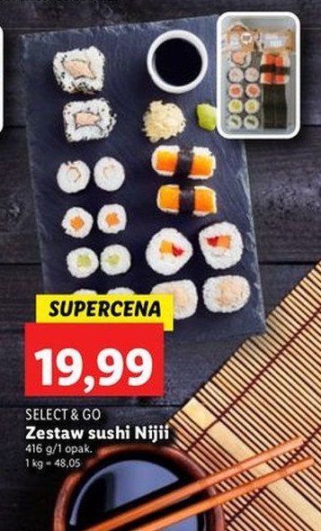 Sushi nijii Select & go promocja