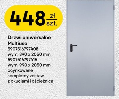 Drzwi uniwersalne Multiuso promocja w Castorama