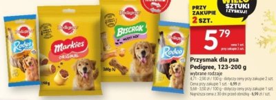 Przysmak dla psa Pedigree, 123-200 g promocja w Twój Market