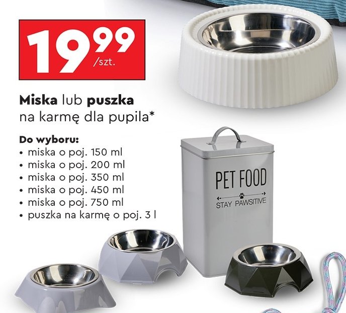 Miska 750 ml Activ pet promocja w Biedronka