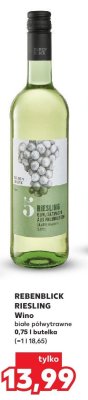 Wino Rebenblick riesling promocja w Kaufland