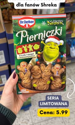 Pierniczki Dr. Oetker Shrek - seria limitowana promocja w Kaufland