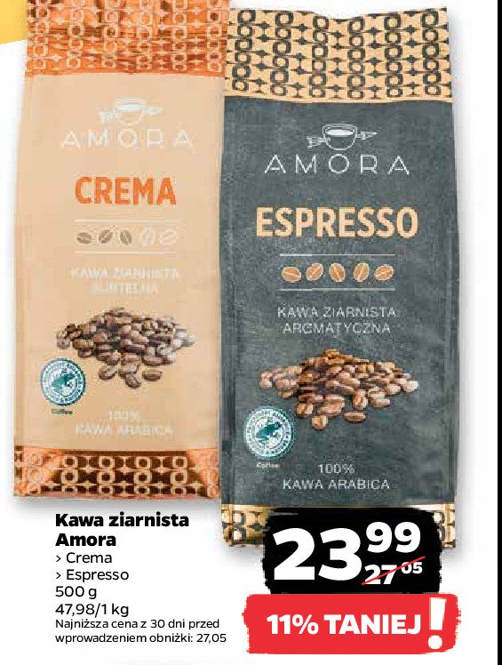Kawa Amora espresso promocja