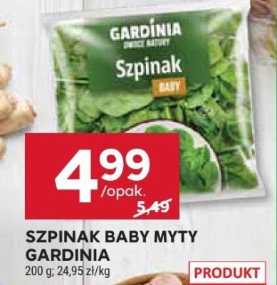Szpinak baby myty Gardinia promocja w Stokrotka