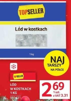 Lód w kostkach Topseller 1 kg promocja w Selgros
