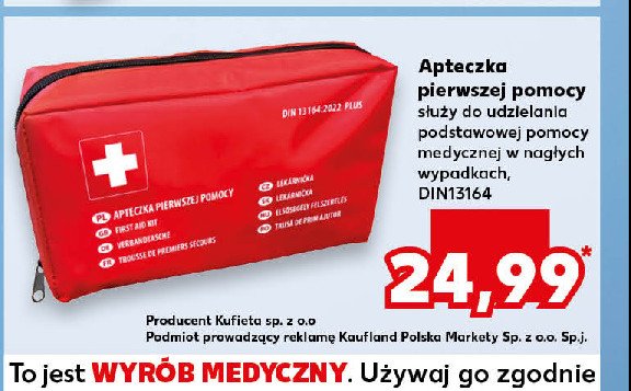 Apteczka pierwszej pomocy promocja