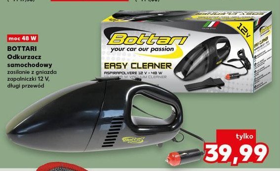 Odkurzacz 12v 48w Bottari promocja w Kaufland