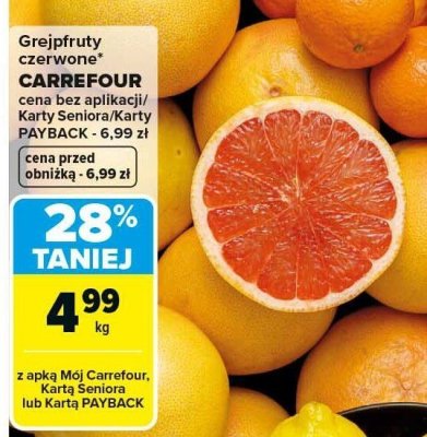 Grejpfruty czerwone CARREFOUR promocja w Carrefour Market