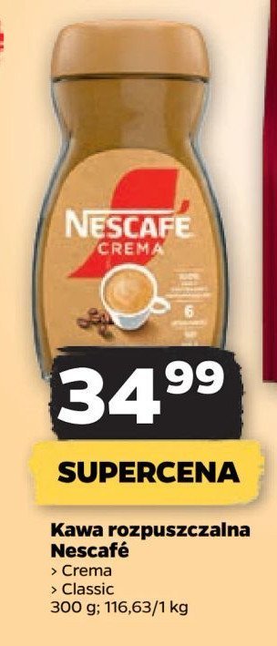 Kawa Nescafe crema promocja w Netto