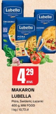 Makaron Lubella Pióra, Świderki, Łazanki promocja w Chorten