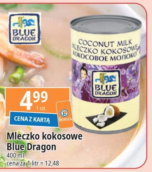 Mleczko kokosowe Blue dragon promocja