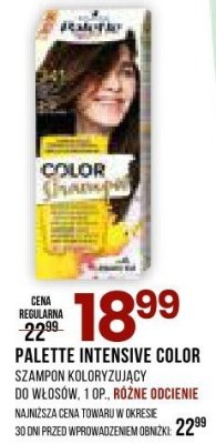 Szampon koloryzujący Palette Intensive Color do włosów, 1 op. promocja w Drogerie Natura