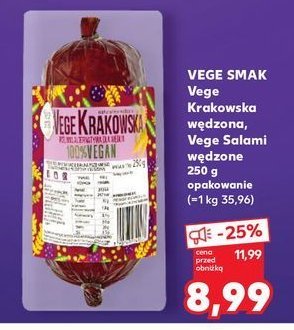 Vege krakowska w臋dzona Vege smak promocja