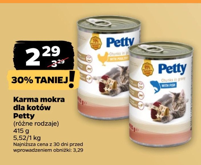 Karma dla kota kurczak PETTY promocja