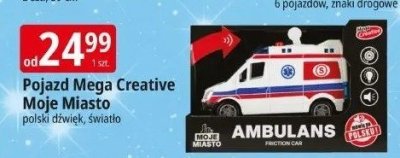 Pojazd Mega Creative Moje Miasto promocja w Leclerc