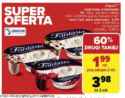 Jogurt z kulkami w czekoladzie Danone fantasia promocja