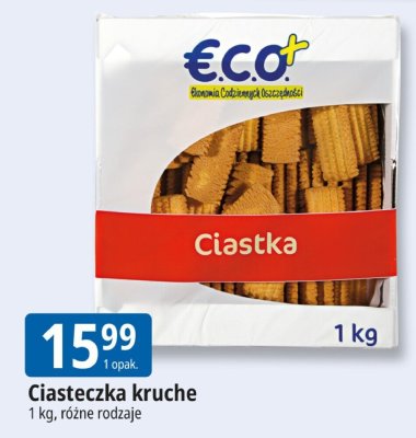 Ciasteczka kruche ECO+ promocja w Leclerc