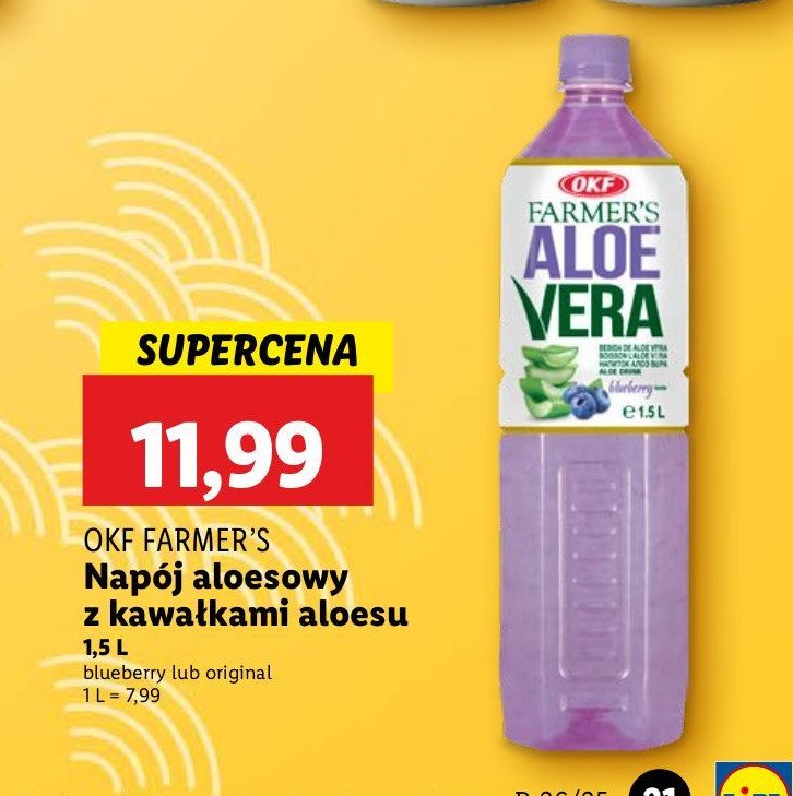 Napój aloesowy Okf farmer's aloe vera promocja