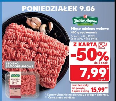Mi臋so mielone wo艂owe Stoisko mi臋sne promocja