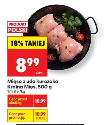 Mięso z uda kurczaka 500 g promocja w Biedronka
