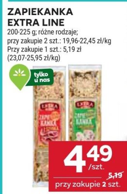 Zapiekanka Extra Line różne rodzaje promocja w Stokrotka