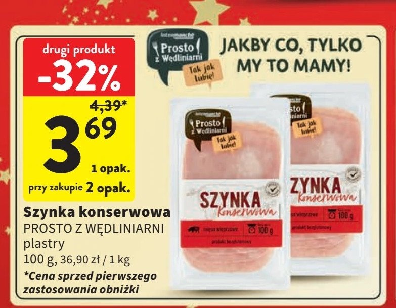 Szynka konserwowa Intermarche prosto z wędliniarni promocja