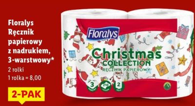 Ręcznik papierowy z nadrukiem 3-warstwowy Christmas Collection promocja w Lidl