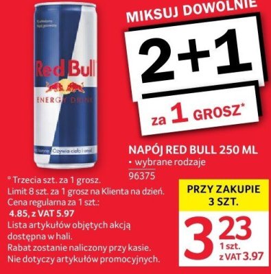 Napój Red Bull 250 ml promocja w Selgros