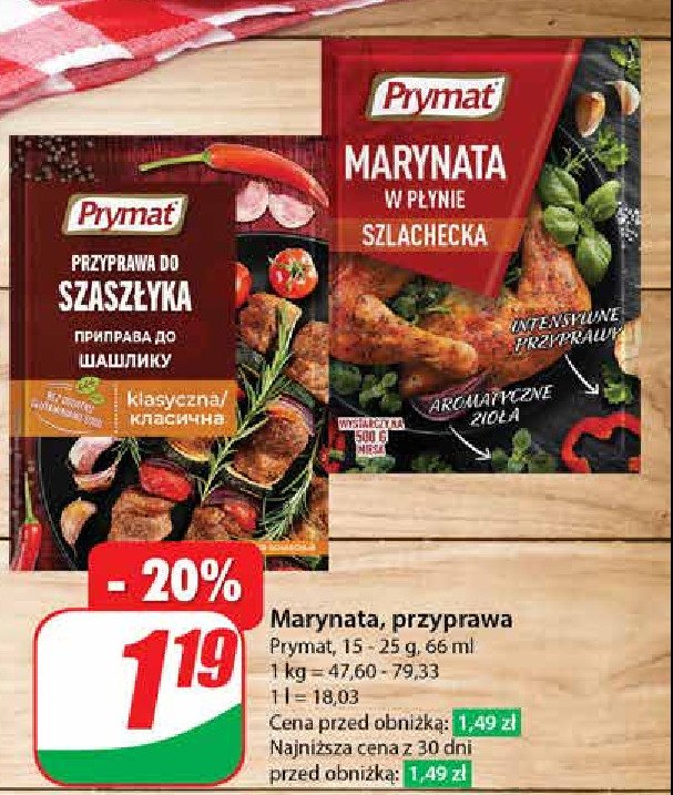 Przyprawa do szasz艂yka Prymat promocja