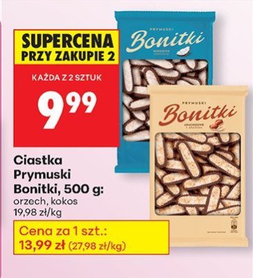 Ciastka Prymski Bonitki kokos promocja w Biedronka