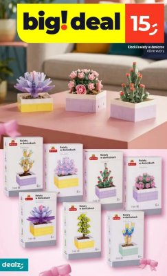 Klocki kwiaty w doniczkach różne wzory promocja w Dealz