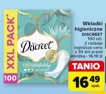 Wkładki waterlily multiform Discreet promocja