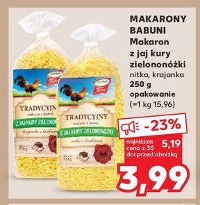Makaron z jaj kury zielononóżki krajanka z kurkumą Eko-mak promocja