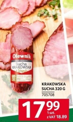 Krakowska sucha 320 g promocja w Selgros