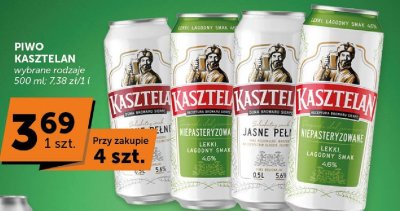 Piwo Kasztelan Niepasteryzowane promocja w Euro Sklep