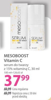 Serum do twarzy MESOBOOST Vitamin C z 15% witaminą C promocja w Hebe
