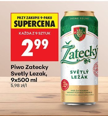 Piwo Žatecký Světlý Ležák promocja w Biedronka