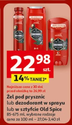 Żel pod prysznic lub dezodorant w sprayu Old Spice 85-675 ml, wybrane rodzaje promocja w Auchan