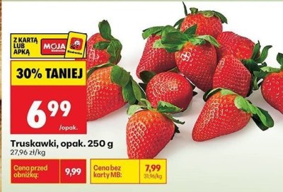 Truskawki, opak. 250 g promocja w Biedronka