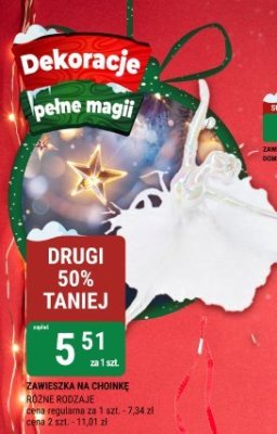 Zawieszka na choinkę różne rodzaje promocja w bi1