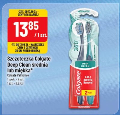 Szczoteczka Colgate Deep Clean średnia lub miękka promocja w POLOmarket
