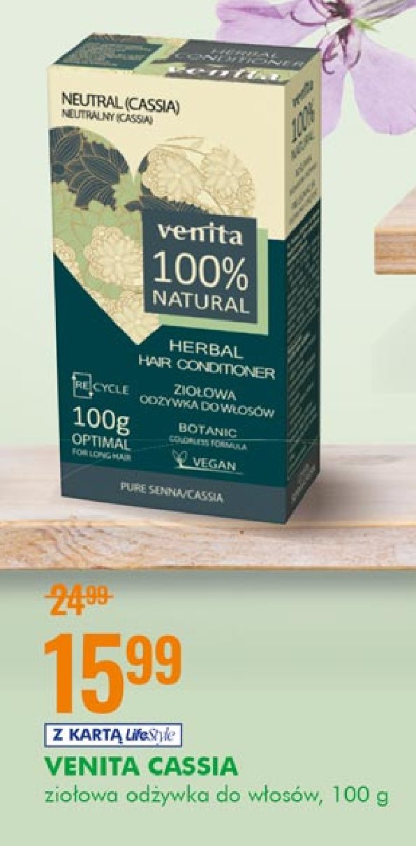 Odżywka do włosów ziołowa Venita natural promocja