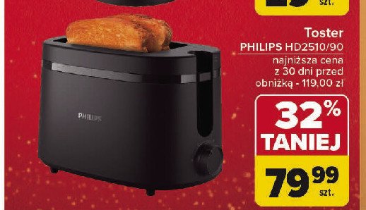 Toster hg2510/90 Philips promocja w Carrefour