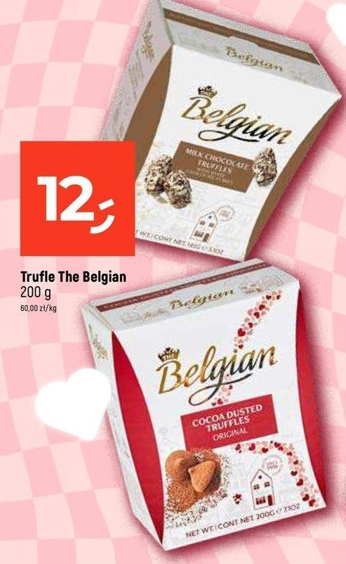 Trufle z ziarenkami kakao The belgian promocja