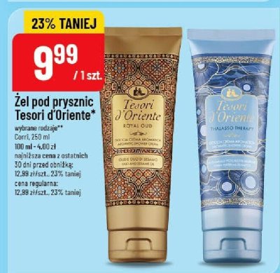 Żel pod prysznic Tesori d'Oriente promocja w POLOmarket
