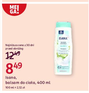 Balsam do ciała aloes Isana promocja w Rossmann