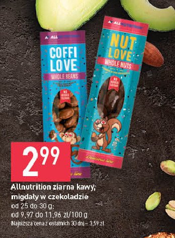 Migda艂y w czekoladzie Allnutrition nutlove promocja